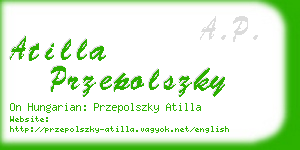 atilla przepolszky business card